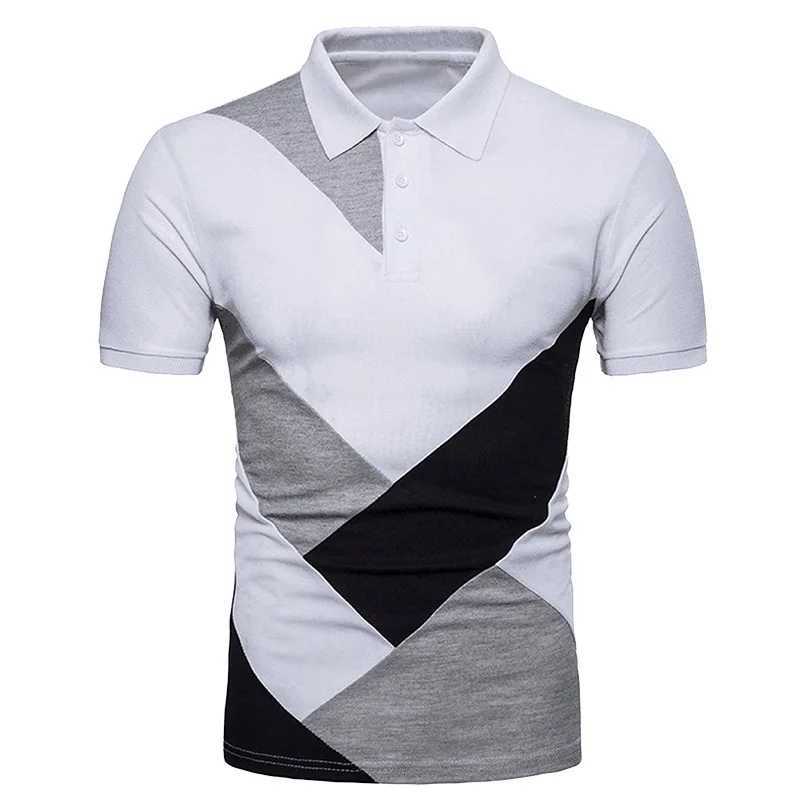 KB Men Polo Men Shirt Short Sleeve Polo Shirt Contrast Color Polo New Clothing Summer Streetwear Casual Fashion Men Tops XJ250804