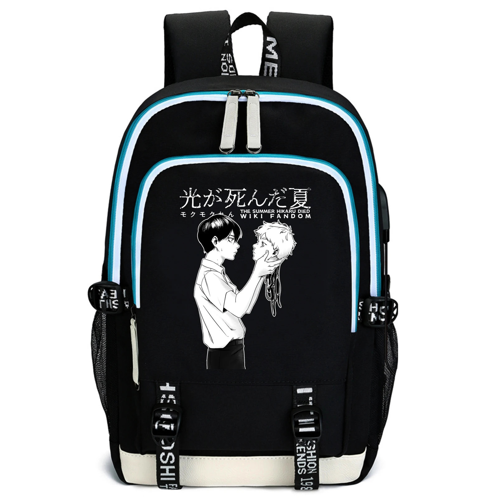 Hikaru Died in Summer Backpack USB Charging Laptop Backpack Teens Boys Girls Student Book Bag Mochila 250813