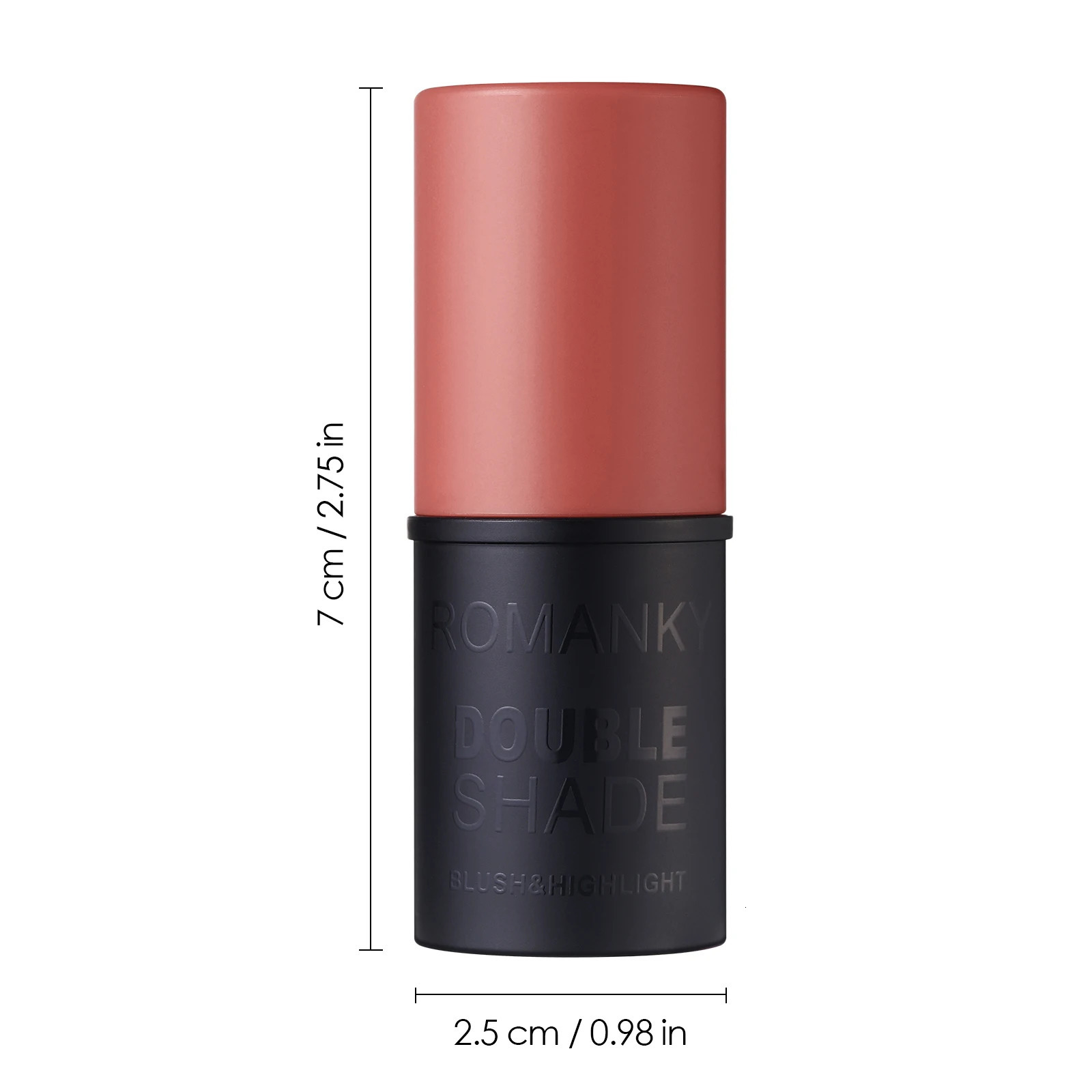 2in1 Solid Blush Stick Matte Luminous Core Multifunctional Blush Orange Face Long Lasting Natural 250813