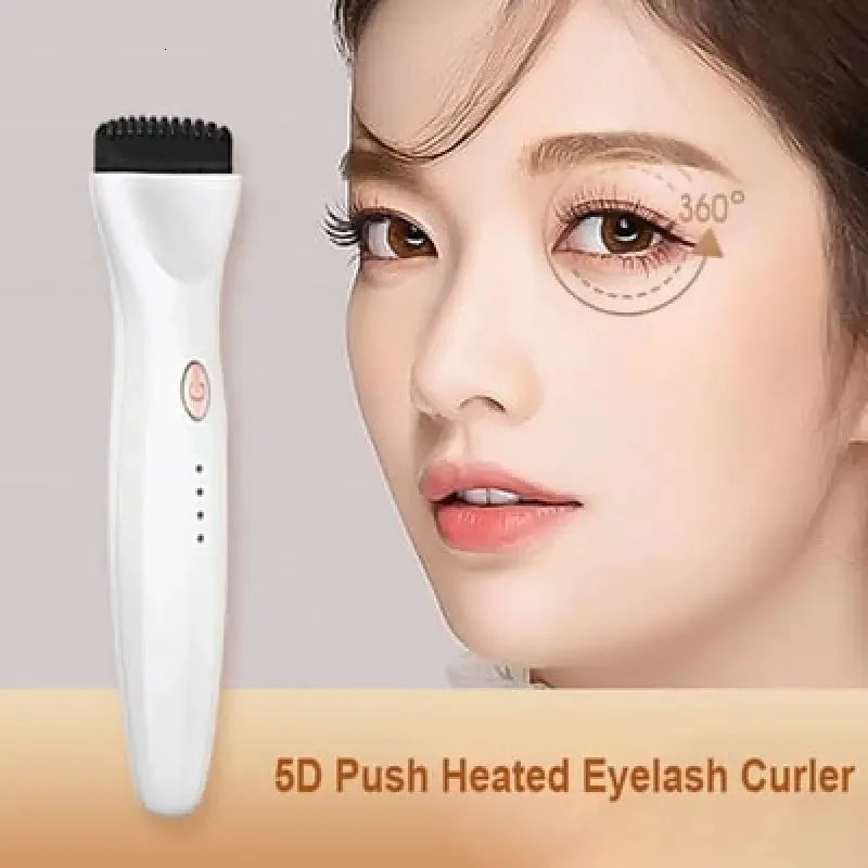 5D Push Heated Heat Eyelash Curler Curling Electric Eyelash Curler Electric Heated Eyelash Grafting Long Lasting Eyelashes 250813