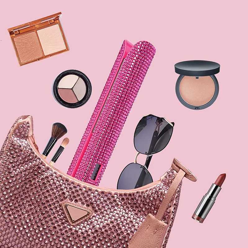 1 Inch Professional Flat Iron Rhinestone Titanium Hair Straightener Hair Styling Iron with LCD Display Hair Straighteners W250814