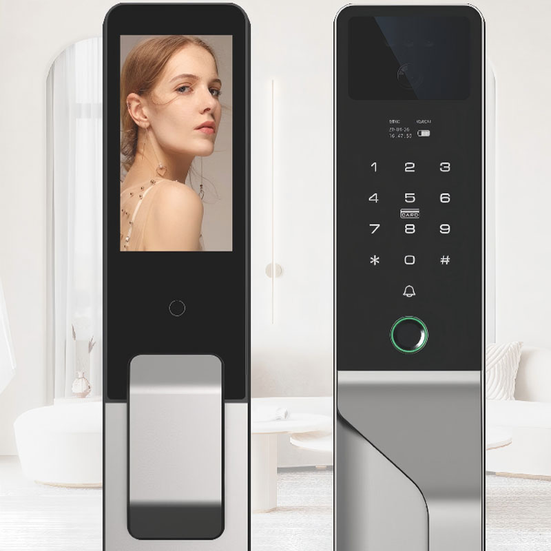 Video intercom fingerprint smart door lock with facial recognition, fingerprint lock with camera, smart digital lock RUBINHR C949-2