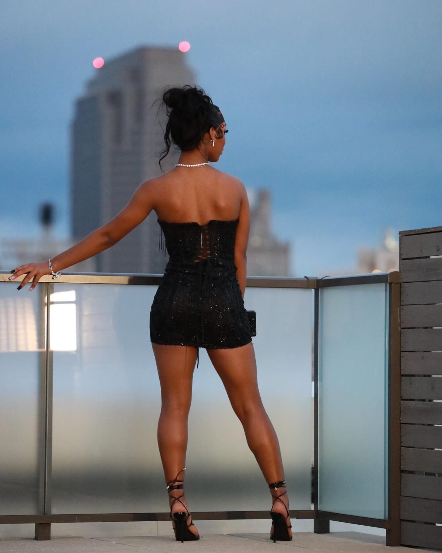 Chic Black Sheath Cocktail Dress Rhinestones Tassels Sequined Short Mini Graduation Homecoming Dresses For Special Occasions Sweetheart Gowns