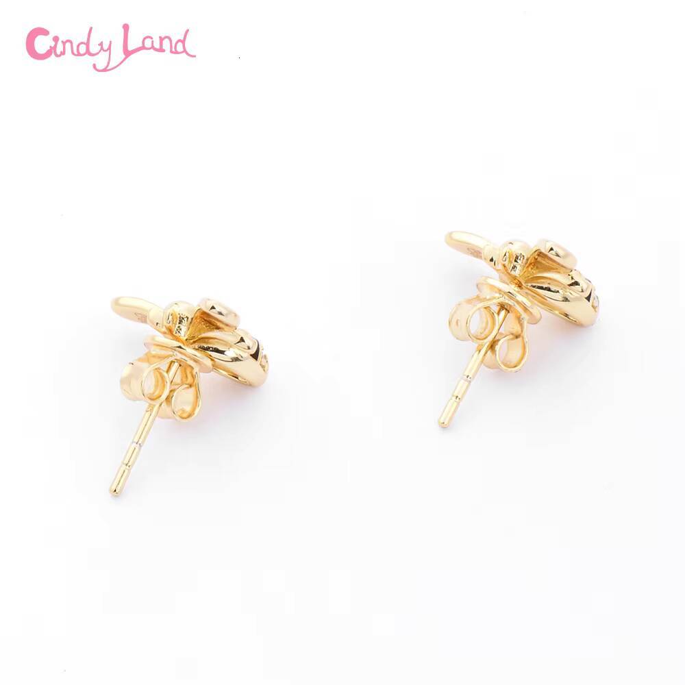 CL Brand Full Sale Bee Shape Sier Exaggerated Earrings Jewelry Set Real Gold High Quality Girls Gifts