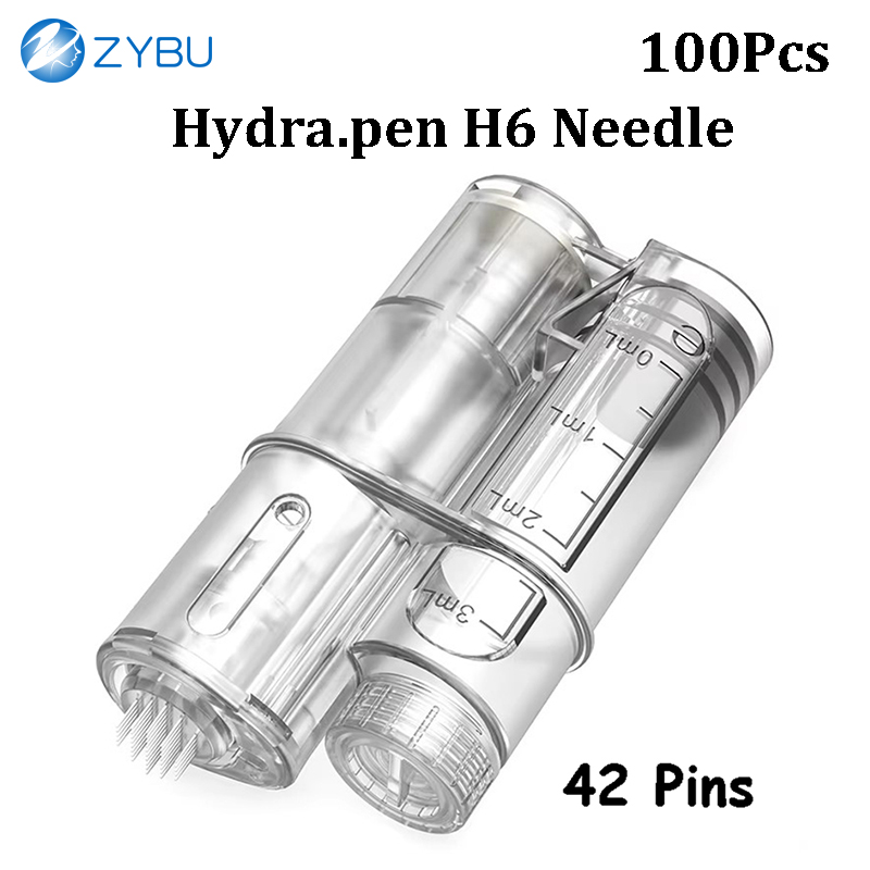 Original HydraPen H6 Micro Needle Tip - 100Pcs 18Pins 42Pin 36 Pins Nano-HR HS Nano Round Hydra Pen H6 Disposable Consumable Accessory