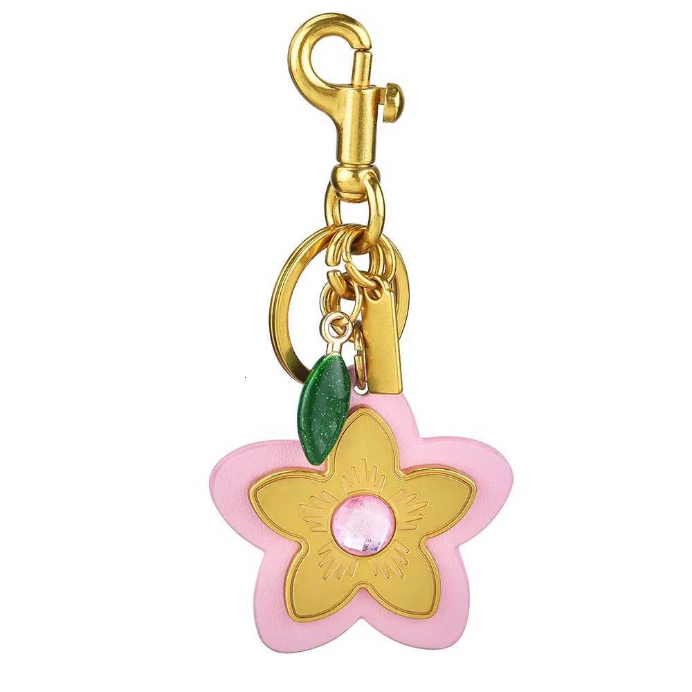 Wind Color PU Flower Baby Bag Personalized Flower Pendant Womens Fashion Flower Keychain Y250814