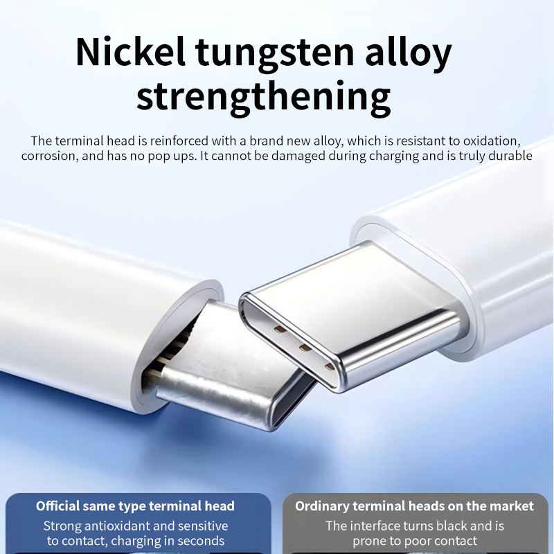 Durable USB Braided Cable Type C Charging Cord with Box Package for 1 meter