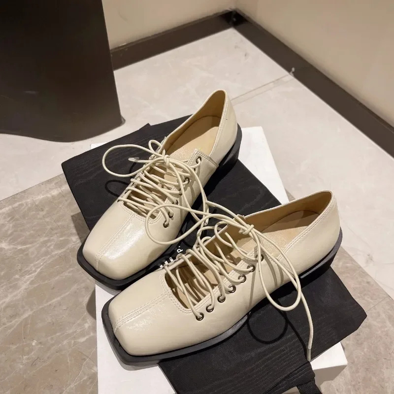 Womens Solid Color Low-top Shoes Spring and Autumn Fashionable Trendy Casual Mid-mouth Lace-up Low-top Shoes Zapato 250809