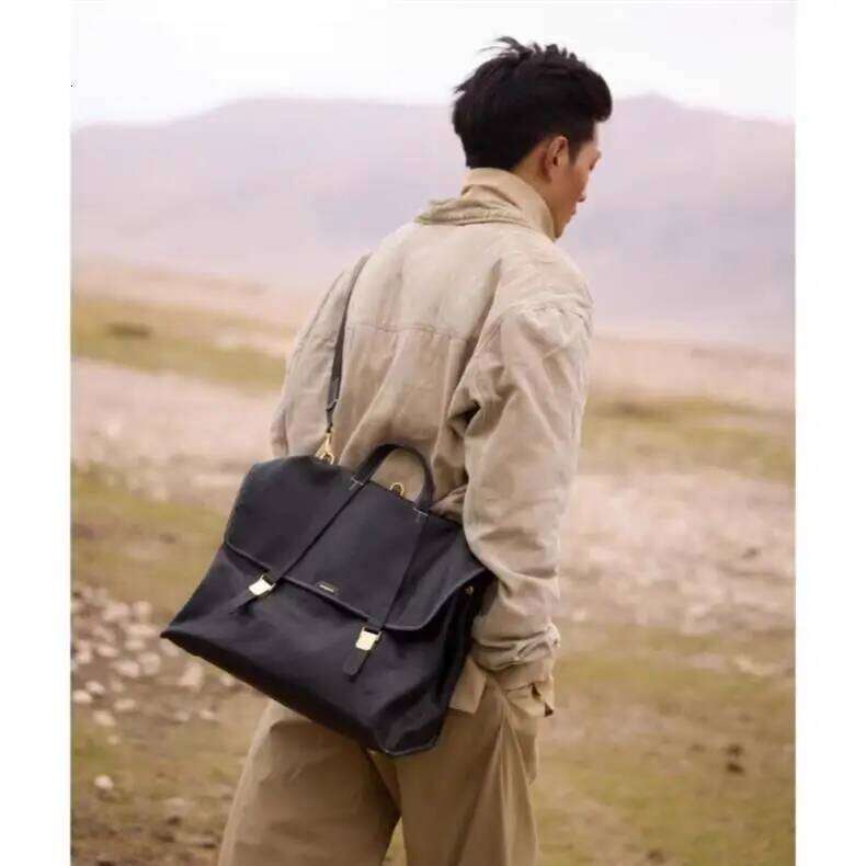 Tour Calendar Briefcase Double Shoulder Business Duty Large Capacity Women's Bag Denim Bags Soft