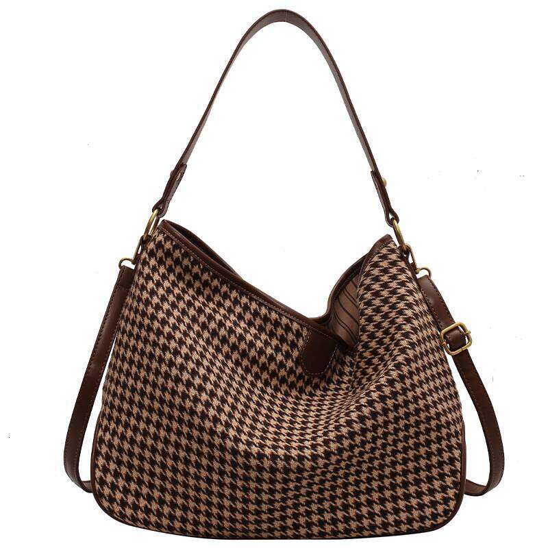 NEW free shipping Spring Summer Women's 2025 New Trendy Fashion Woolen Large Capacity Shoulder Versatile Crossbody Tote Bag