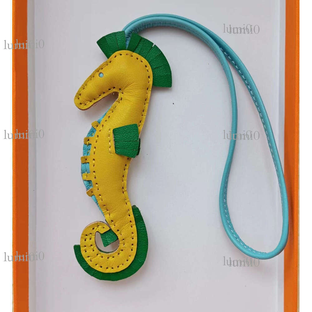 Handmade Sheepskin Seahorse Bag Pendant