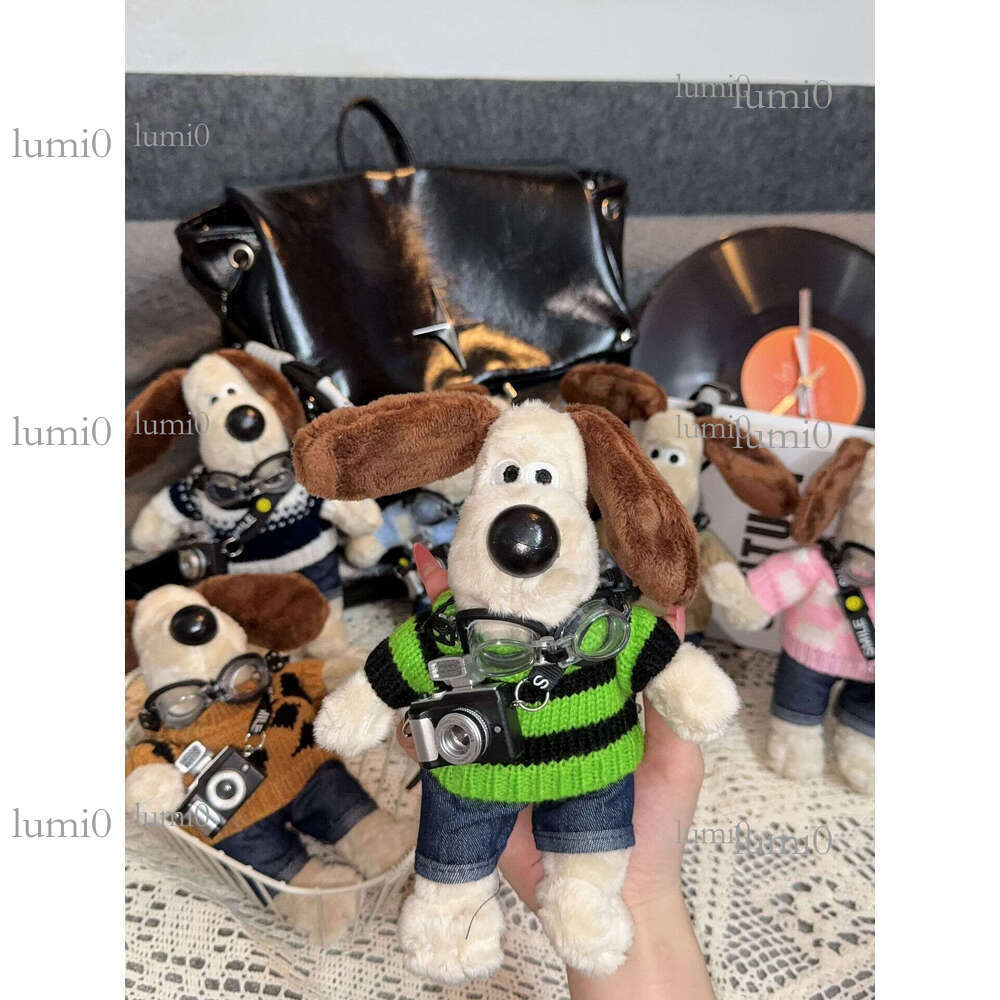 British Chief Cute Backpack Pendant Plush Doll Ornament Couple Dog Keychain Decoration Gift