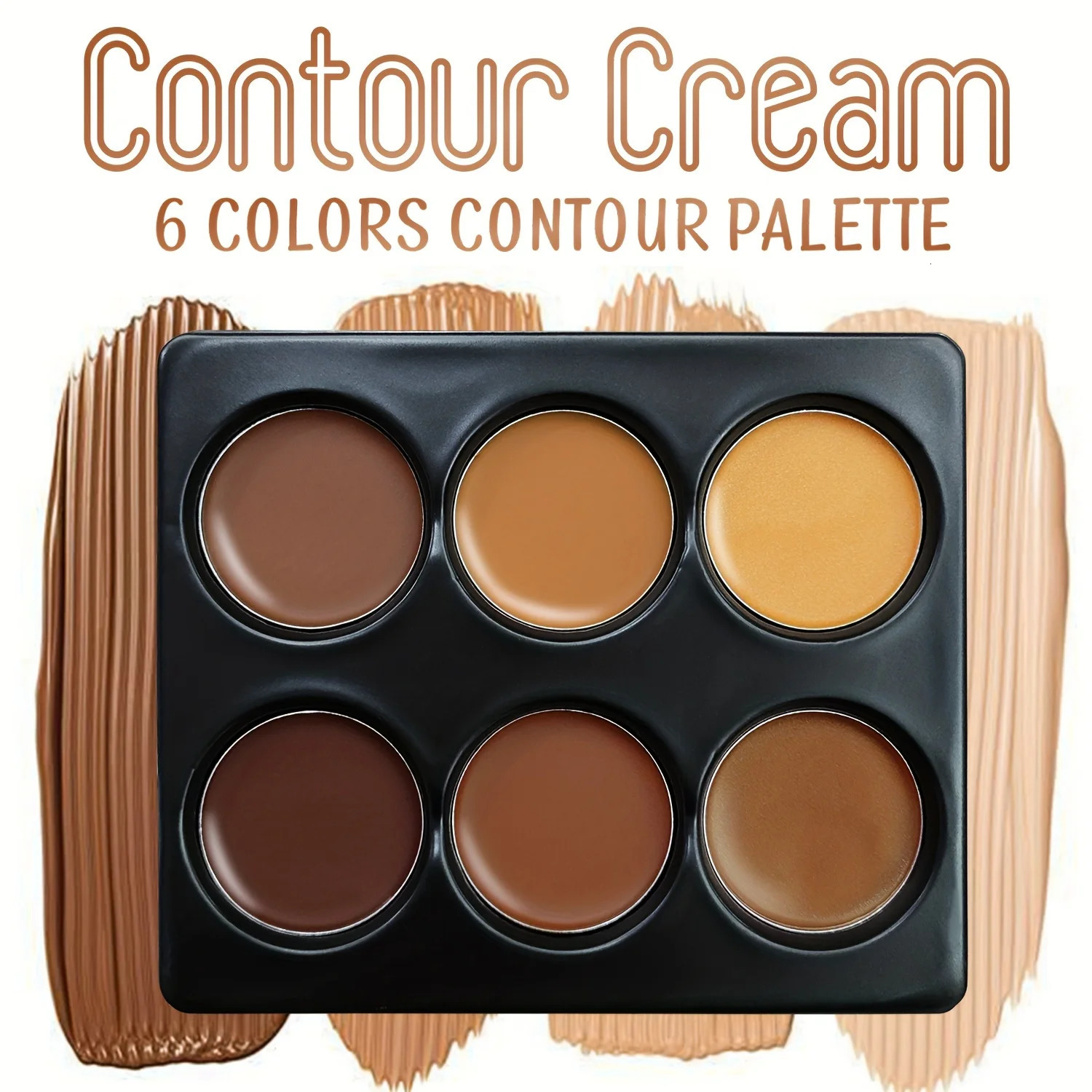 6-color Contour Cream Palette Long-lasting Concealer Foundation Coverage For Blemishes Creates Perfect Natural Glow 3D Look 250813