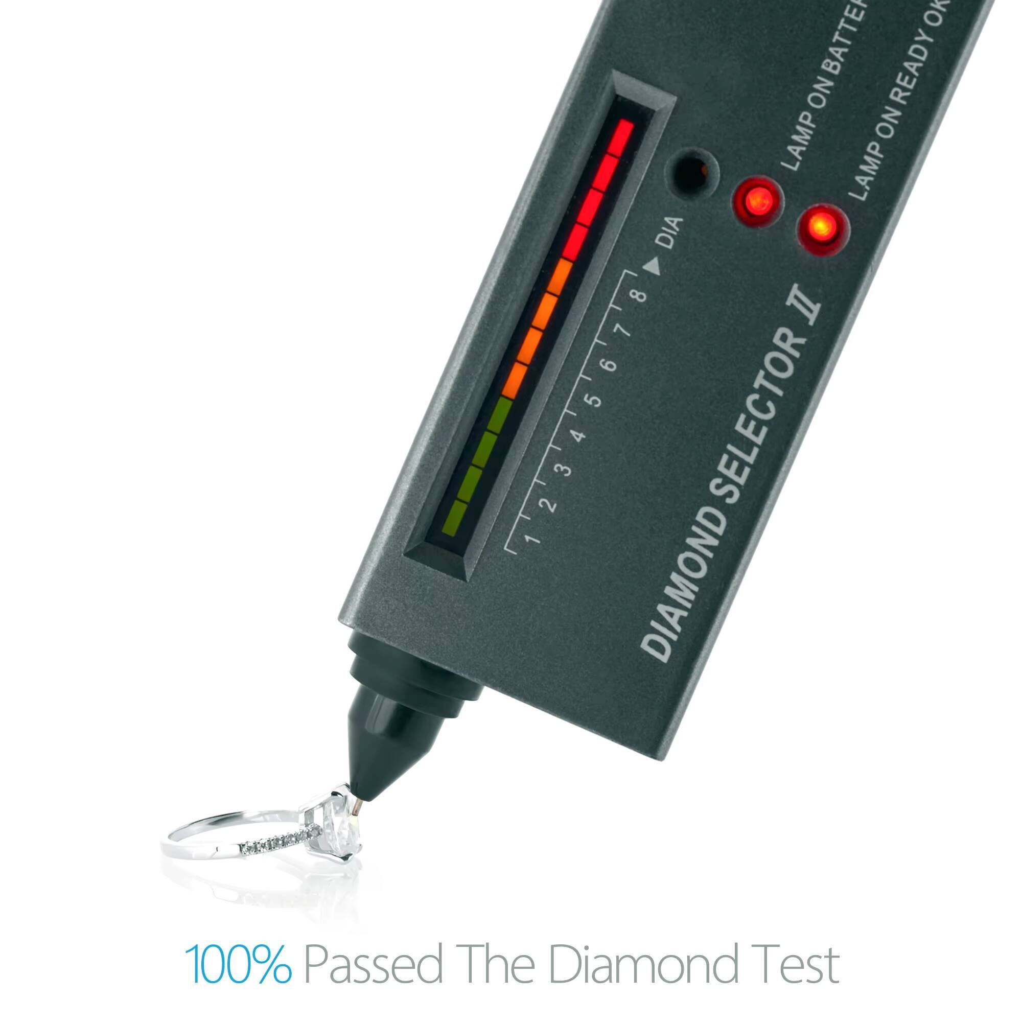 S Sier 3ct D Color Princess Cut Moissanite Dia Engagement Ring with GRA Certificate