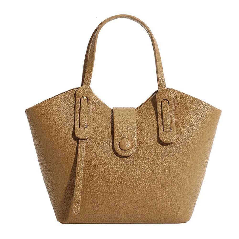 Designer Bags Simple Texture Lychee Pattern Wing New Style Hand-Held Bag, Temperament Vegetable Basket Crossbody Bag Luxury Bag