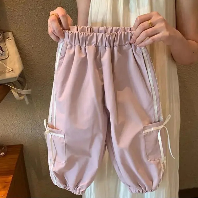 Girls Set Spring and Autumn Style Childrens Western Style Korean Edition Bow Coat Pants Casual Sports Two Piece Set 250813