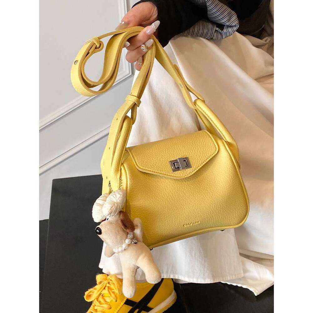 Spring Niche Lychee Pattern Single Shoulder High-End Elegant Pillow 2025 New Women's NEW free shipping Versatile Fashion Small Bag