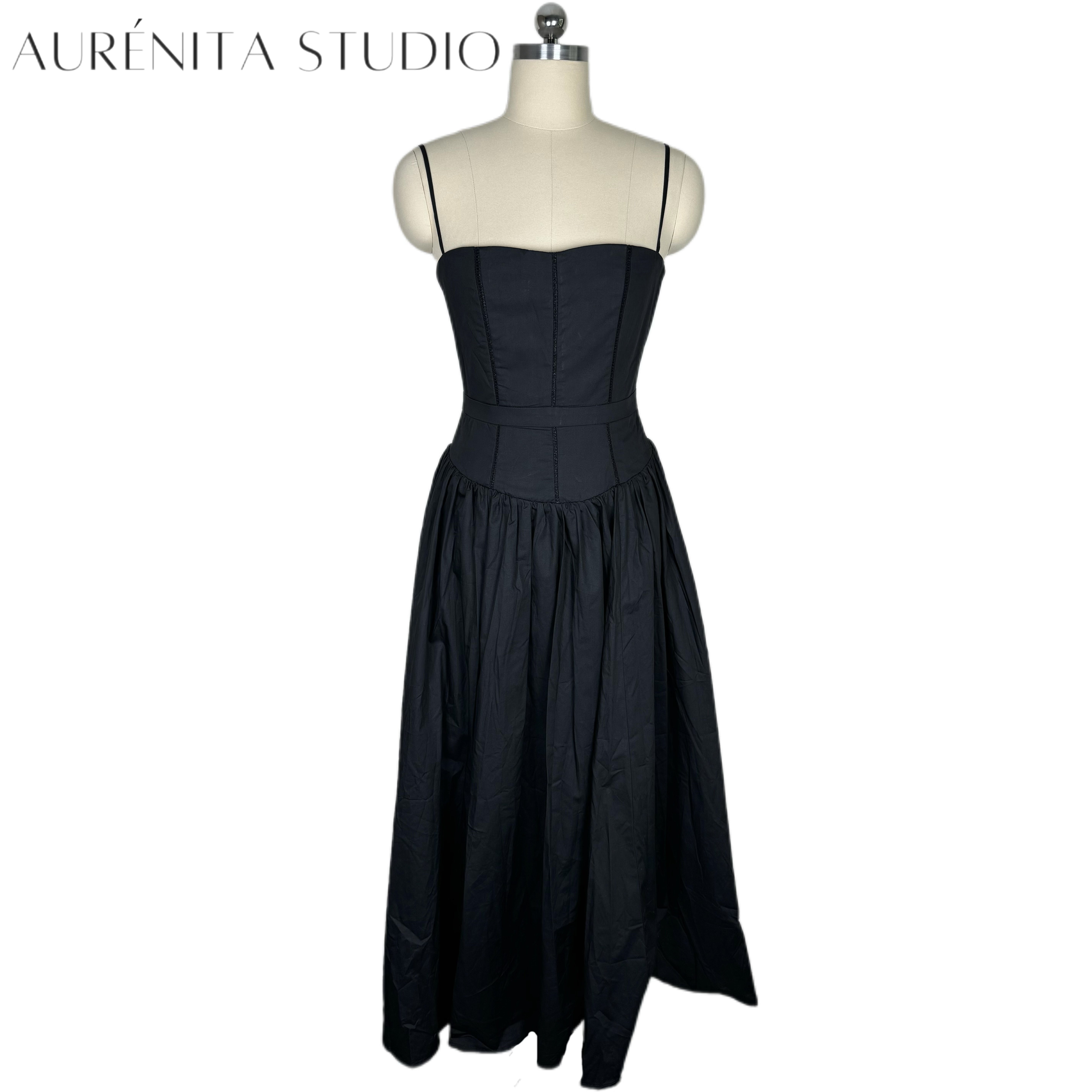 F/W Fall 2025s Women Dress Black Sleeveless Midi Dress White Dress Wedding Guest Casual Basic Prom Office slash neck Summer Dress