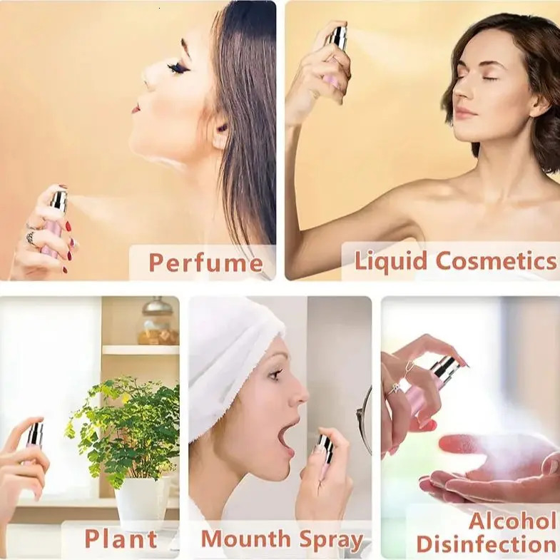 4pcs4 Accessories 5ml Refillable Portable Mini Perfume Atomizer with 4 Spray Bottles 2 Funnels 2 Dispensing Shenanigans 250813