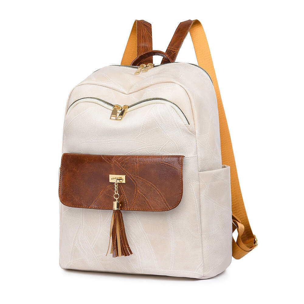 Women Tassel Decoration Large Bags Designer Tote Capacity 2025 New Travel Commuter Bag Ladies Backpack