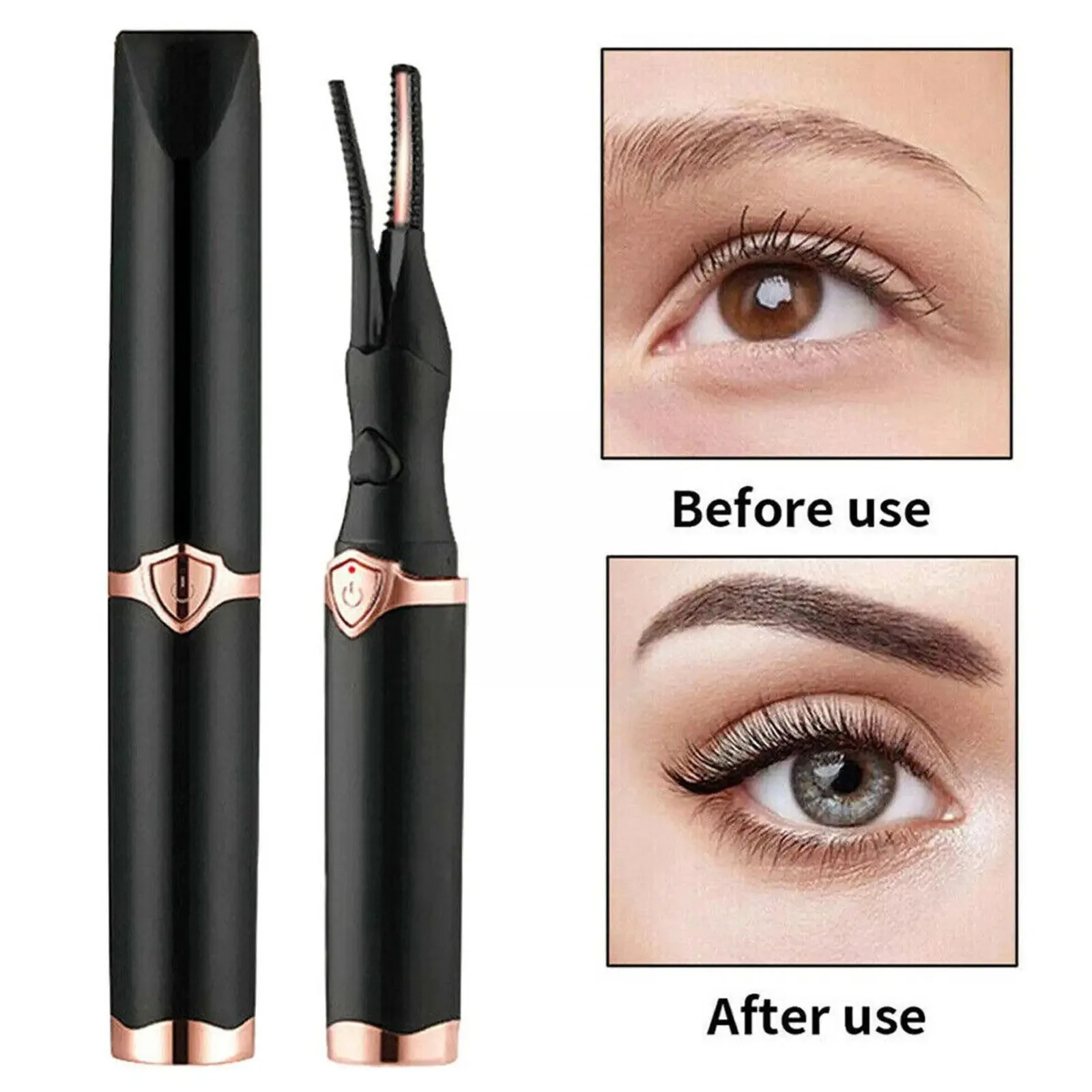 Rechargeable Heated Portable Eyelash Curler Natural Long Lasting Curling Compact Convenient For Women Suitable For 250813
