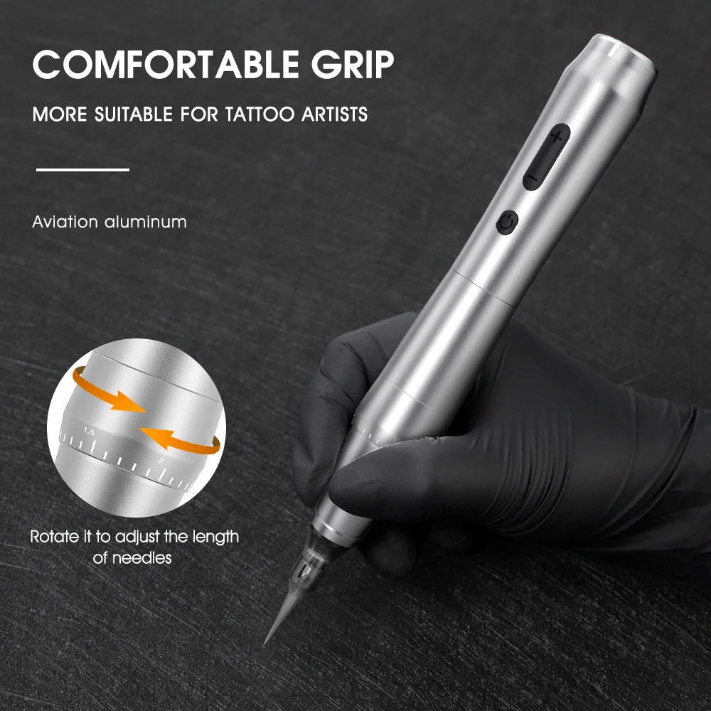 Wireless Tattoo Machine Rotary Pen Original German Motor Power Battery 1200mAh Fast Charge Stroke 35mm 250809