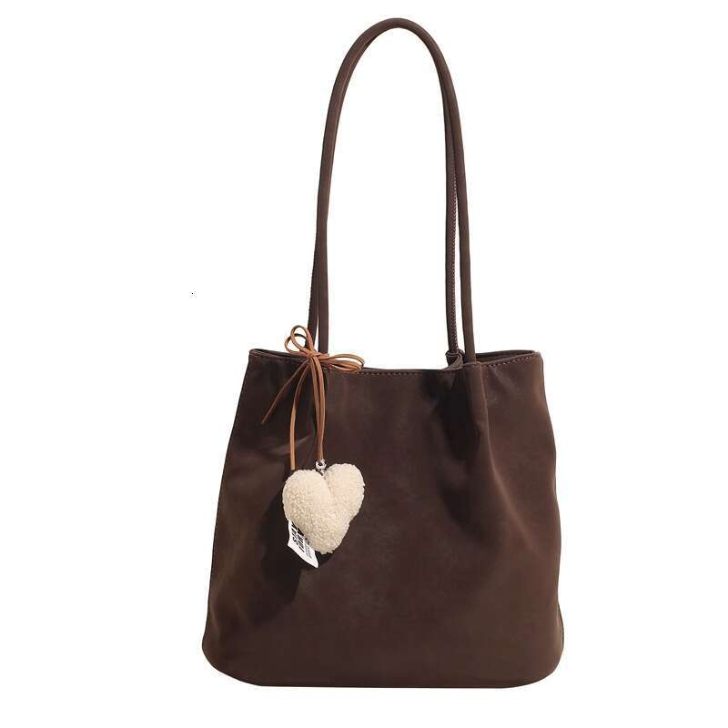 Suede Underarm for Women 2025 New Large Capacity Matte Bucket Korean Style Simple Versatile Shoulder Bag