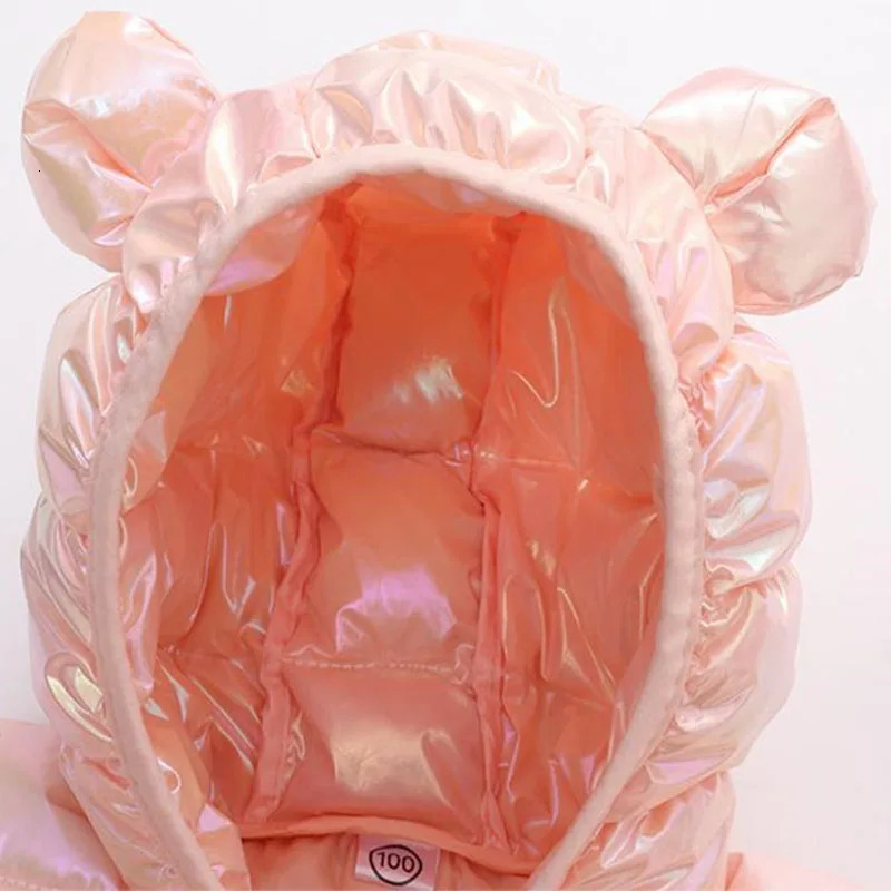 Hooded Lightweight Down Jackets Children Boys Girls Baby Colorful Fabric Warm Coats Autumn Winter Outdoor Sports Casual Clothes 250813