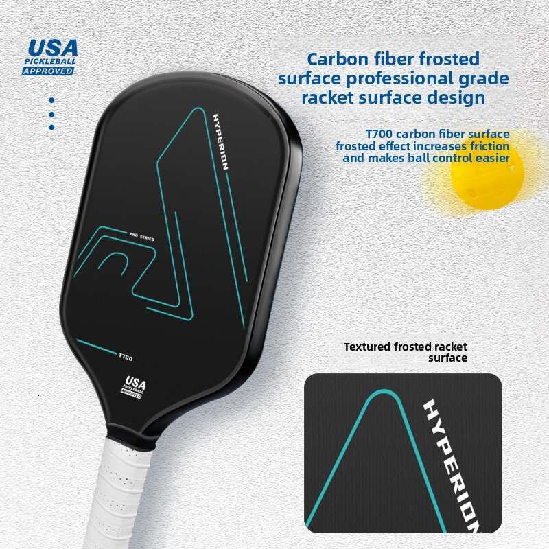 Paddle Style Carbon Fiber Textured Matte Pickleball Racket 16Mm