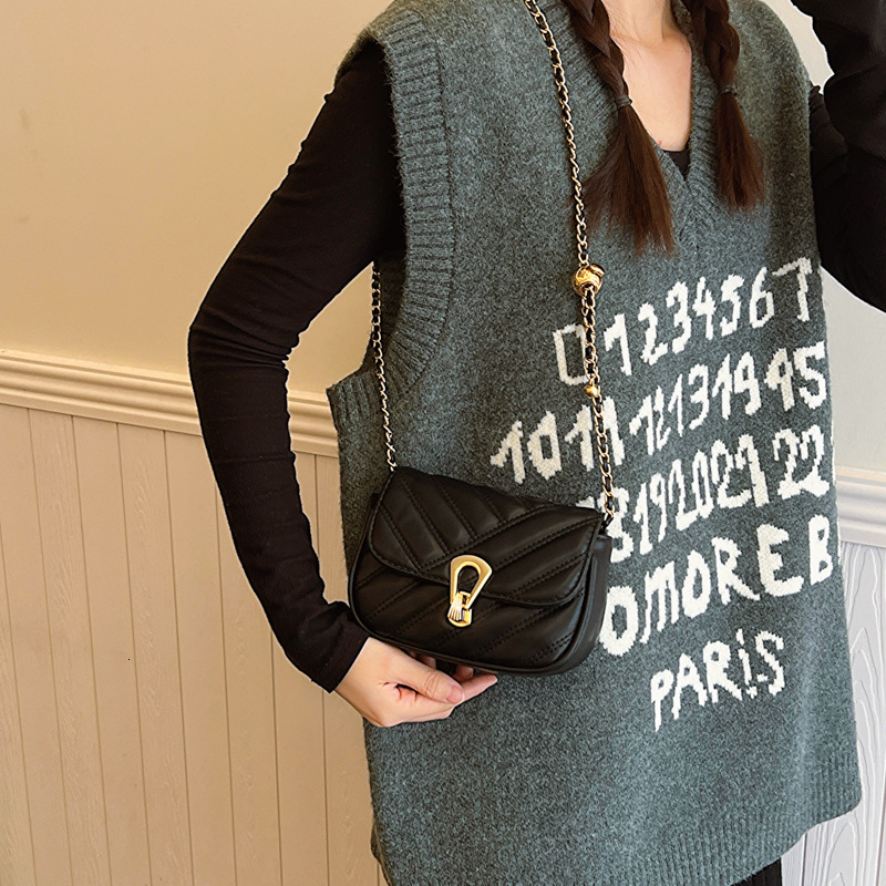 Luxury Brand Designer Bag This Year's Trend Small Bags 2024 Early Spring New Chain Women's Bag Small Square Bag Simple Crossbody Bag