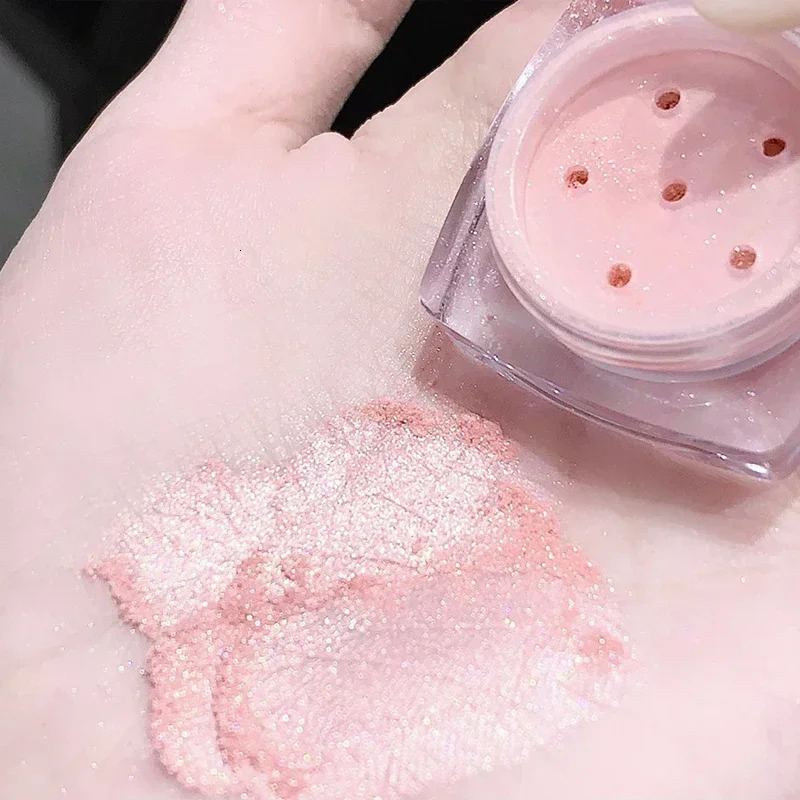 Shimmer Highlighter Powder Fine Sparkling Sequins Pearly Natural Pearlescent Highlight Face Body Contouring Makeup 250813