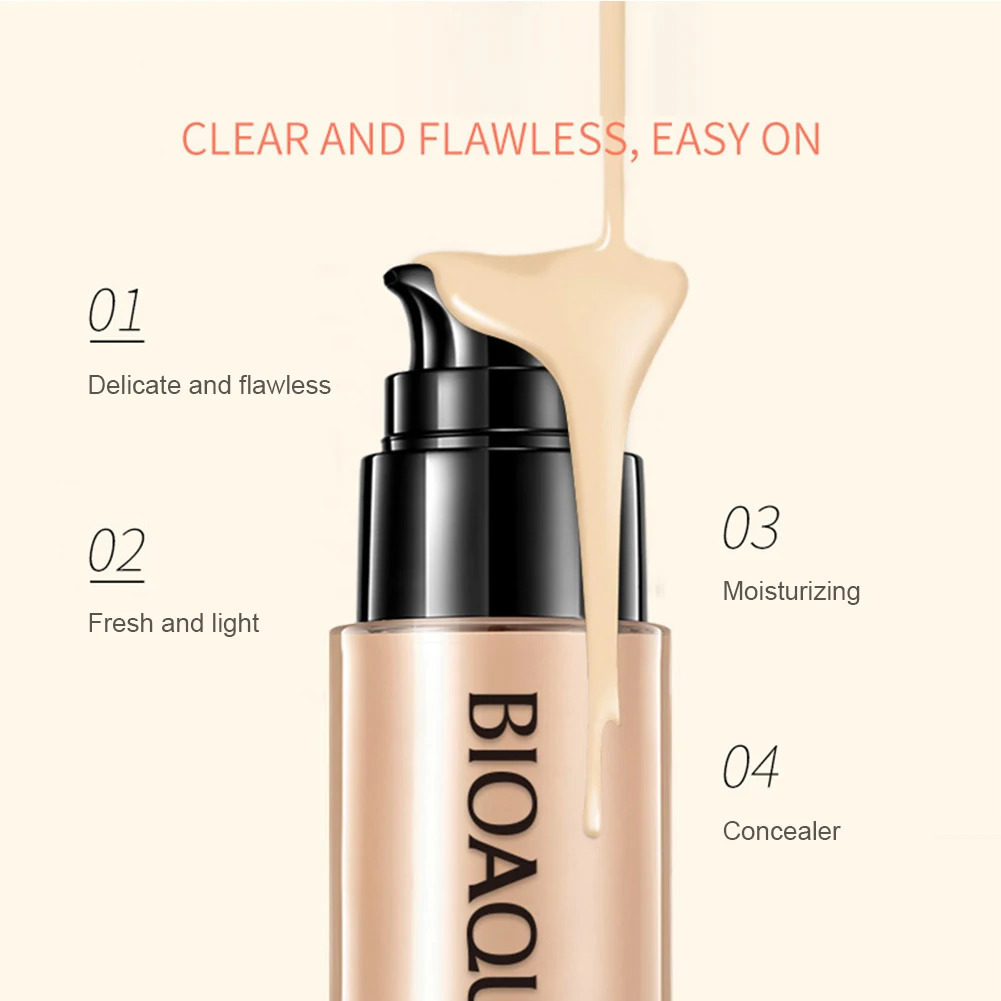 30ml Matte Liquid Foundation Waterproof Long Wear Full Cover Spot Natural Face Base Makeup Matte Concealer Cosmetic 3 Color 250812