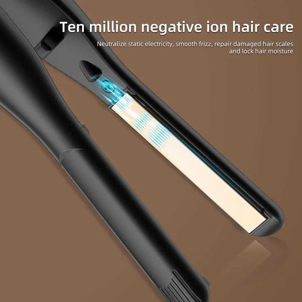 2 in 1 Hair Straightener Hair Curler Suitable for All Hair Types Latest Patented Negative Ion Hair Care Safe Hair Styling Tool W250814