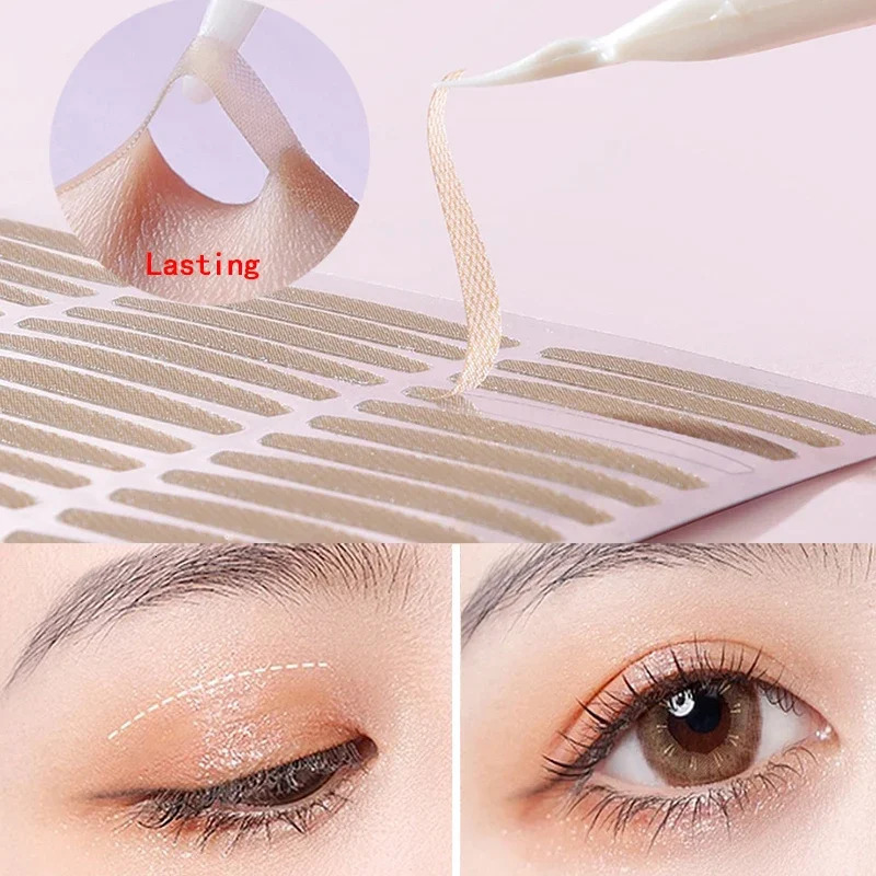 120pcs/bag Stickers Double Eyelid Sticker Eye Lift Lace Adhesive Tape Eyelid Lift Band Invisible Eyelid Tape Makeup Sticker Tool 250811