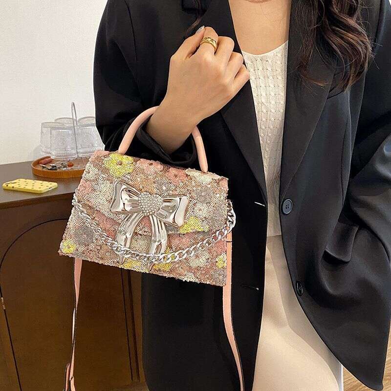 Women's 2024 European and American fashion portable crossbody shoulder tote bag