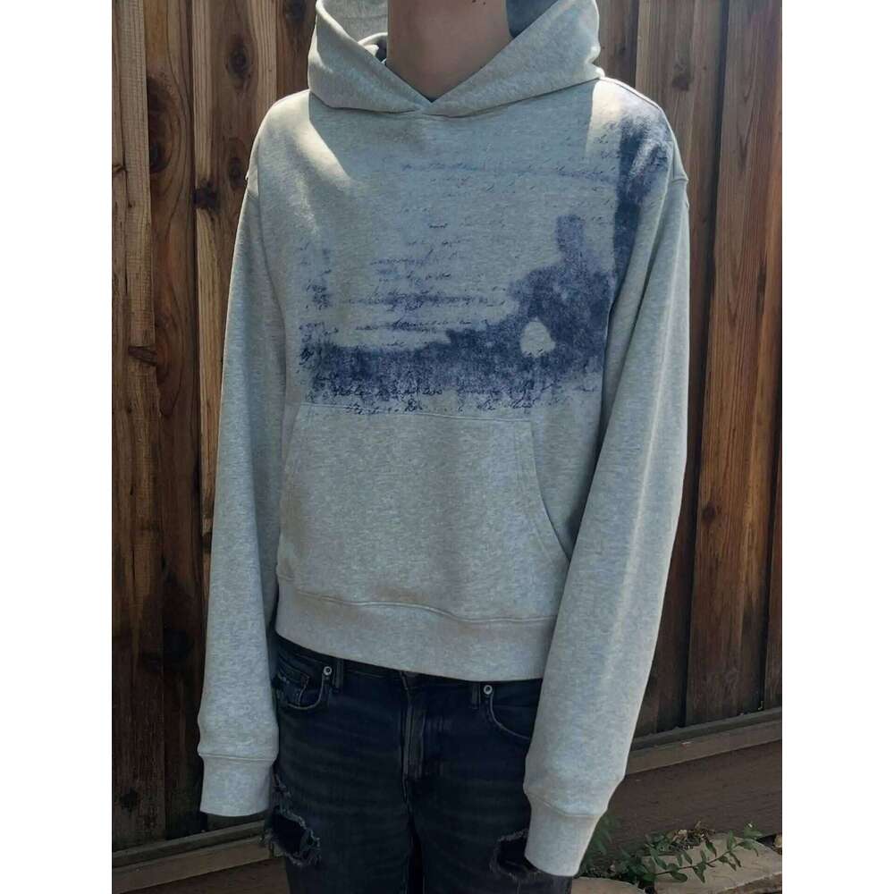 Gothic Retro Aesthetic Graphic Printing Oversize Fleece Hoodie Couple Y2k New Popular Haruku Hip-Hop Casual Joker Street Wear