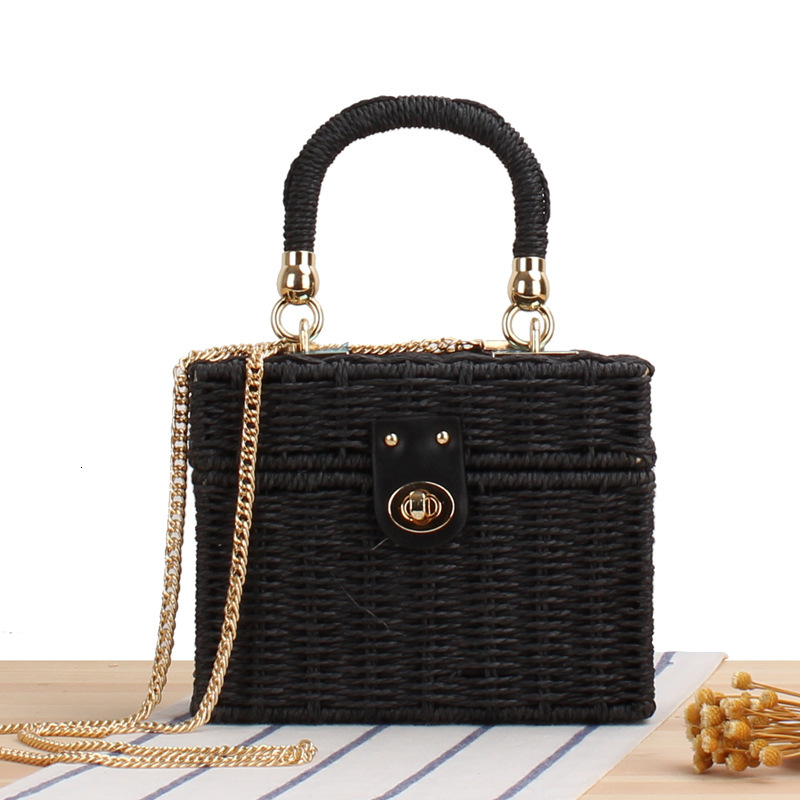 Luxury Brand Designer Bag Dropshipping New Small Style Small Square Box Woven Bag Daily Casual Commuting Versatile Beach Vacation Women's Bag