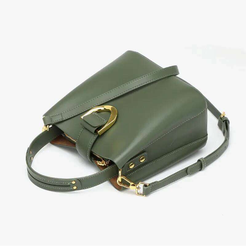 Designer Bags Cowhide Women's Bucket High Quality Fashion Handbags Large Capacity Women Shoulder Bags Designer Female Crossbody Bag Luxury Bag