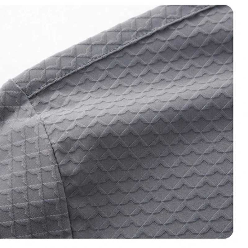 Solid Color Men T-shirt Short Sleeve Polo Shirt Lightweight Business Casual Turn-down Collar Top Men Fashion Slim Fit Pullover XJ250804