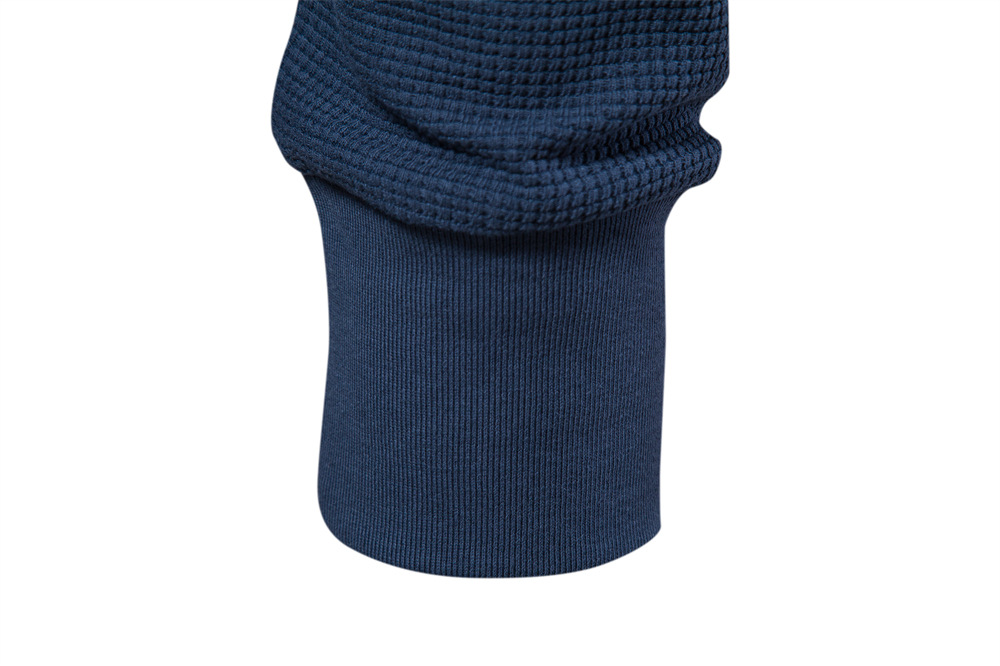 Premium Men's T-Shirt | 100% Cotton Waffle Knit Pocket Tee | Casual Crew Neck Top European size: S-2XL