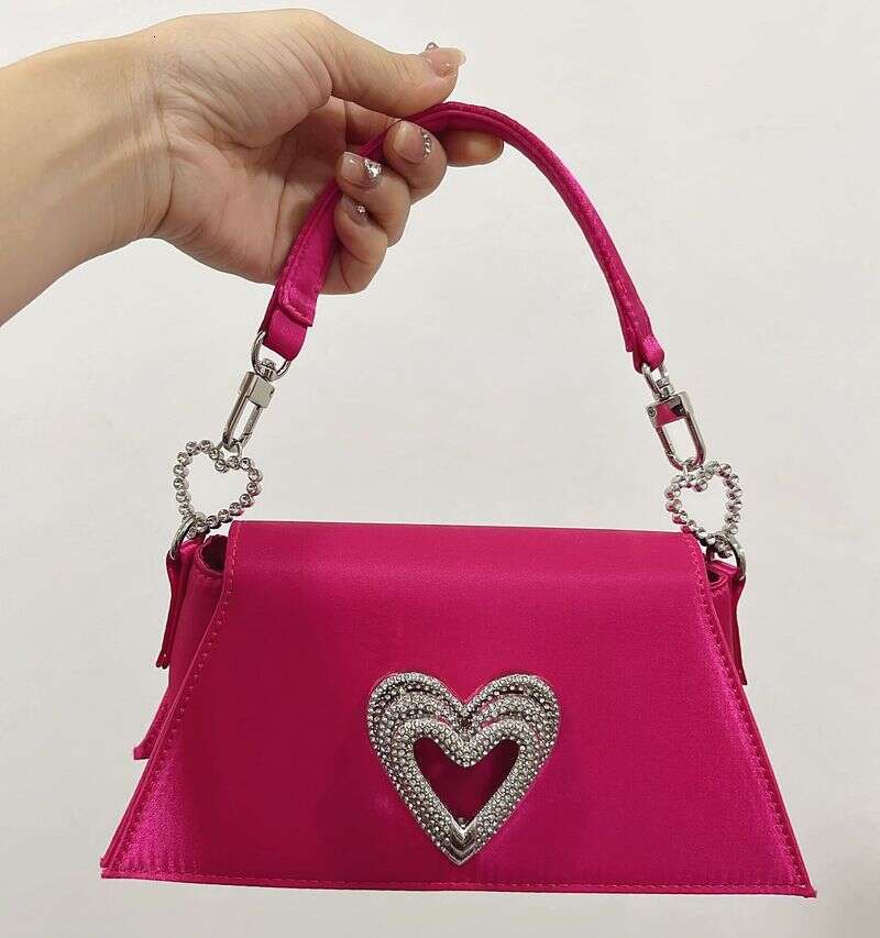 party fairy love dia handbag retro satin shoulder underarm bag valentine new year
