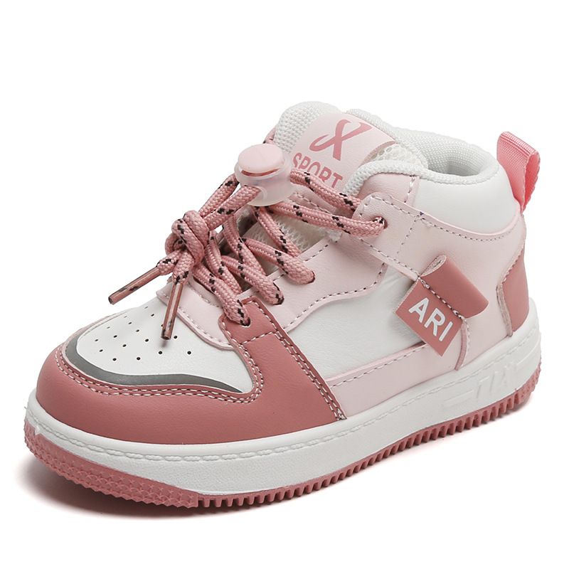 High Top Kids Sneakers Anti-slip Boys Youth Basketball Shoes Kidsnest Girls Toddlers Sports Running Shoes Size 21 - 32 K0625