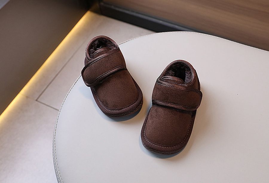 2024 New Winter Baby Snow Boots Warm Plush Little Boys Shoes Kidsnest Non-slip Fashion Toddler Girls Boots Sizes 15-19