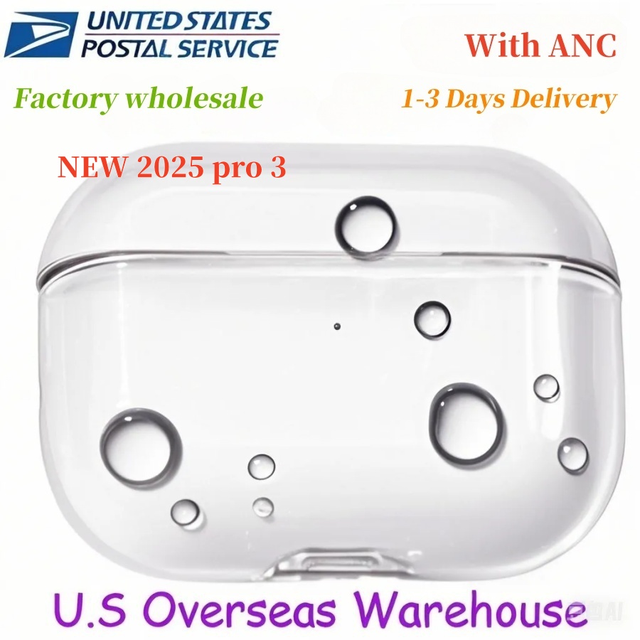 USA Stock For Apple Airpods pro 3 4 5 airpods pro 2 max earphones Accessories airpods 4 ANC Silicone Cute Protective Headphone Cover air pro 2nd 3rd gen Shockproof Case