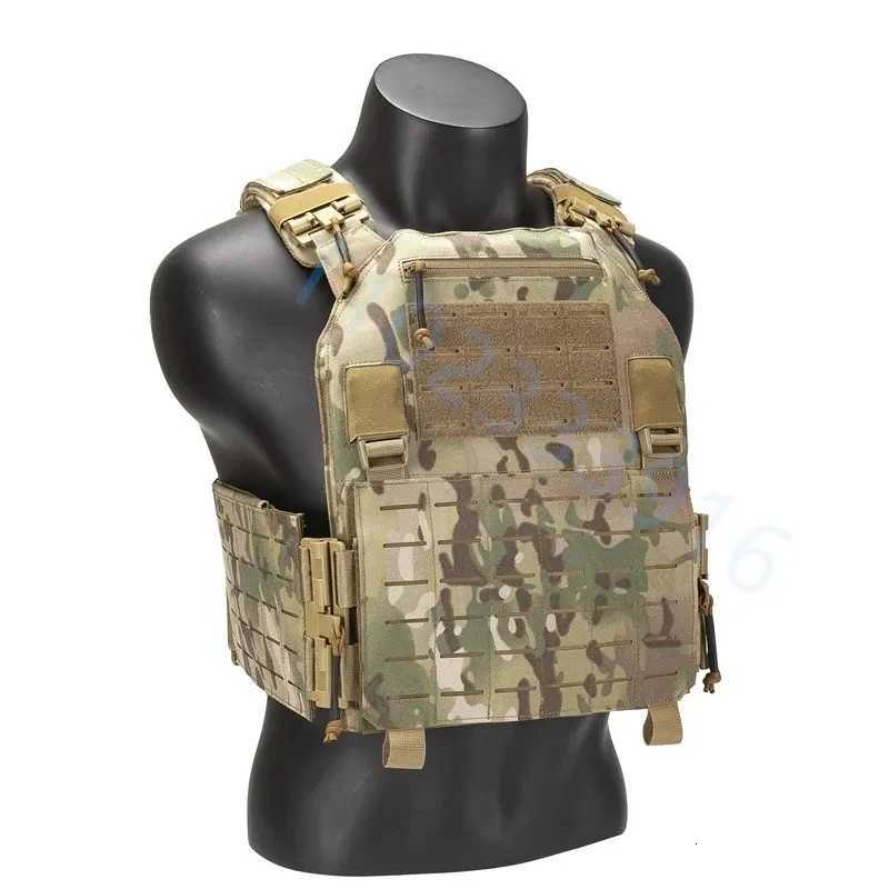 New Combat Vest 6094 Quick Detachab Light Laser Cut Tactical Vest Black Gear To Carry Protective Plate Y250814