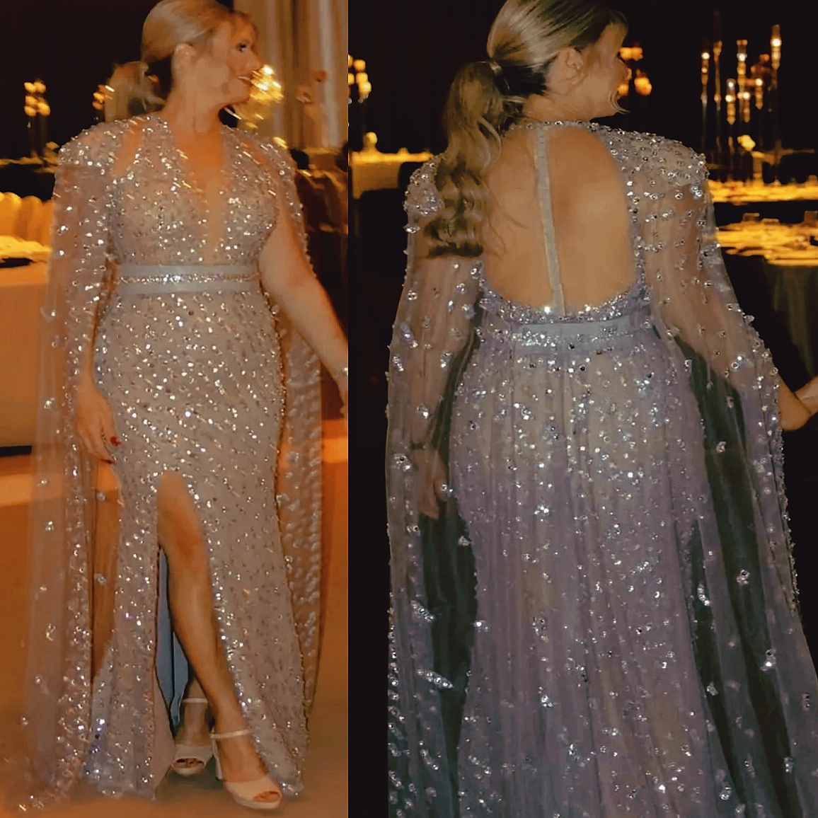 Mermaid Champagne Prom Dresses 2025 Sequined Halter Long Sleeves Evening Formal Party Second Birthday Engagement Gowns Plus Size Dress For Special Occ