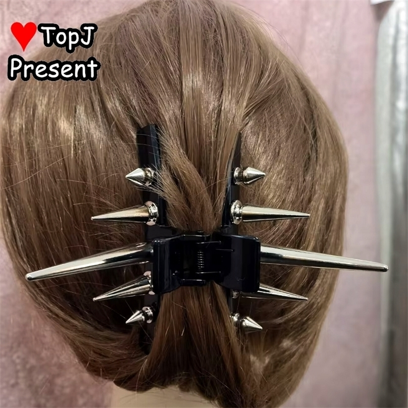 Subculture style Women's Gothic Lolita Harajuku Y2K Girls Hair accessories rivet Gifts teampunk personality hairpin Get caught 250814