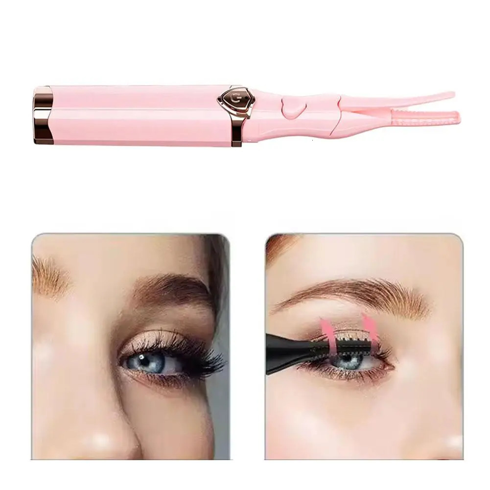 Electric Eyelash Curler Fast Heating Eyelash Curler Long-Lasting Eyelash Comb Professional Heated Curling Brush Makeup Tools 250813