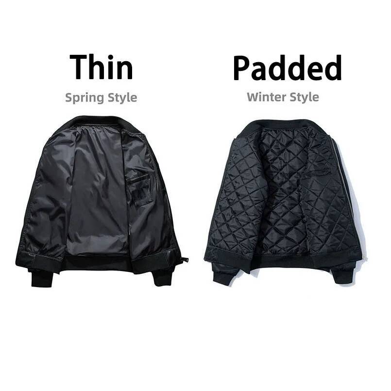 Baseball Jacket Men PU Sleeve Letter Embroidery Bomber Coat Man Vintage Spring Autumn Motorbycle Clothing Z1