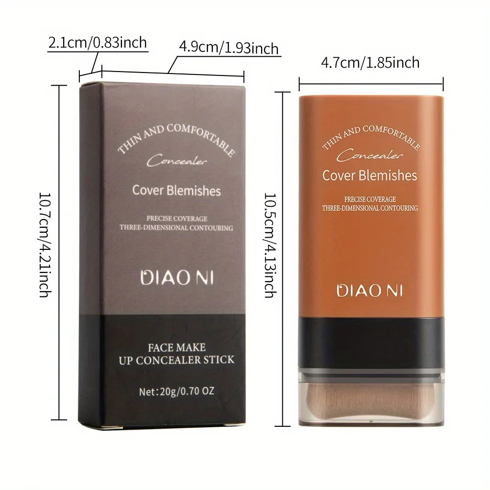 Foundation stick with brush concealer to brighten skin tone and last for a long time without makeup foundation 250813